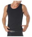 CAMISETA TIRANTES BASIX PUNTO BLANCO COLOR NEGRO