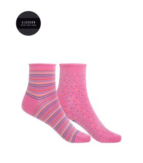 CALCETÍN CHATO DE ALGODÓN ANTIPRESIÓN PUÑO ROULÉ