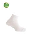 CALCETÍN TOBILLERO DE BAMBÚ CON PUÑO PUNTO BLANCO