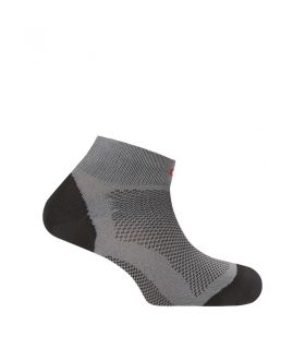 CALCETÍN TÉCNICO MULTI SPORT PUNTO BLANCO GRIS
