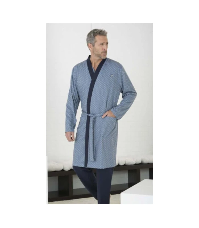 BATA LARGA DE HOMBRE CRUZADA CON CINTURÓN