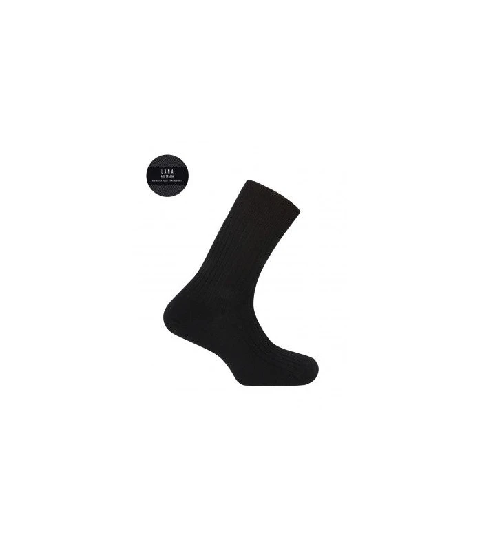 CALCETÍN 100% LANA AUSTRALIA CANALÉ PUNTO BLANCO